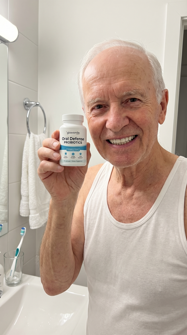 Customer using Oral Defense Probiotics