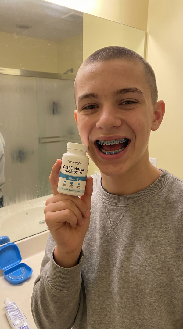 Customer using Oral Defense Probiotics