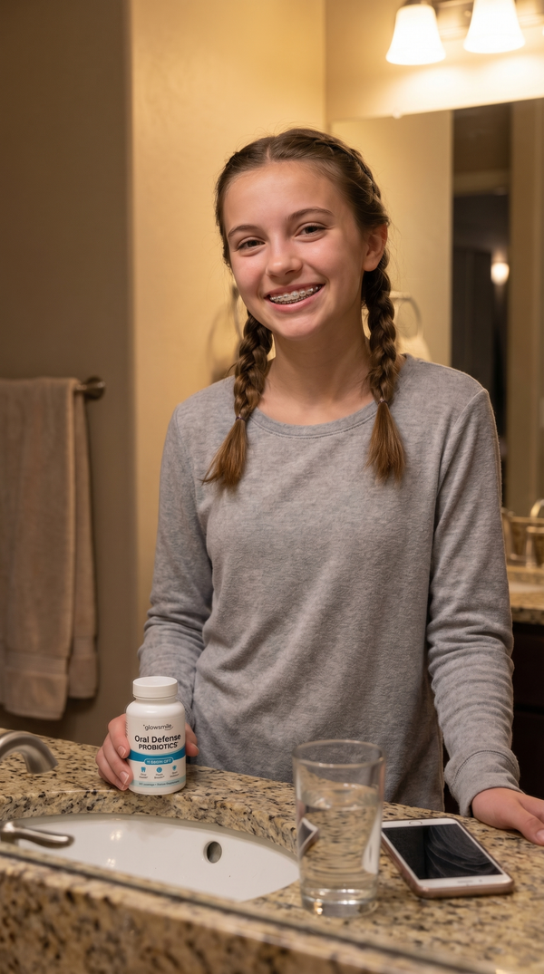Customer using Oral Defense Probiotics
