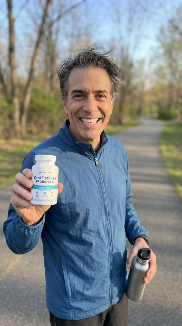 Customer using Oral Defense Probiotics