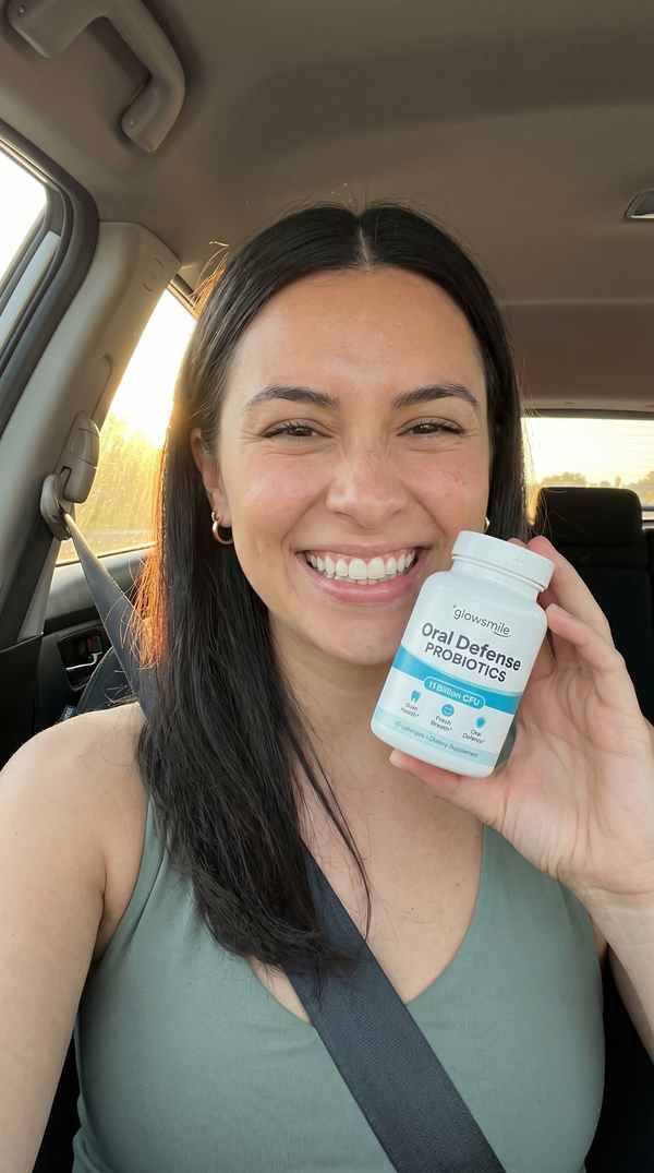 Customer using Oral Defense Probiotics