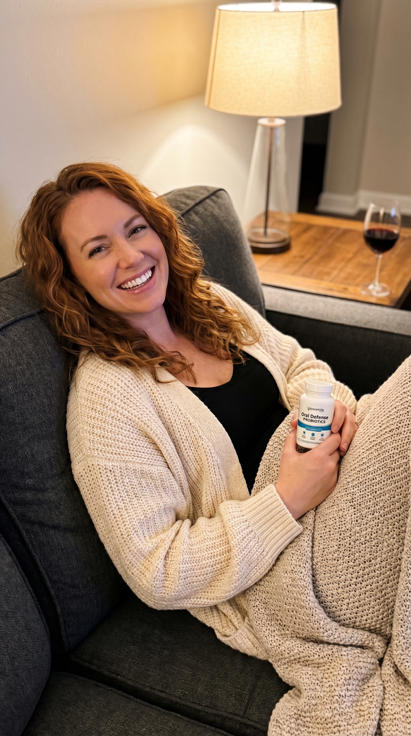 Customer using Oral Defense Probiotics